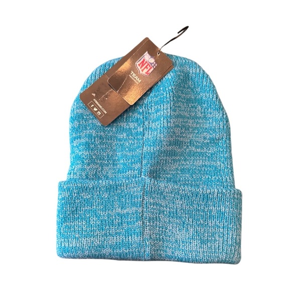 Carolina Panthers NFL Brain Freeze Cuff Knit Glacier Blue - Picture 2 of 2